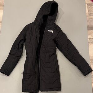 The North Face Black Quilted Hooded Jacket